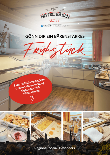 Frühstück in Rottweil – jetzt auch für externe Gäste im Hotel Bären!